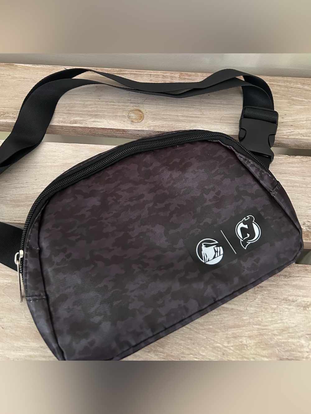 NJ Devils Black Camo Fanny Pack